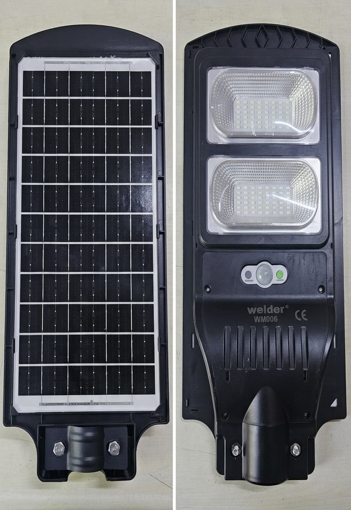 Welder 200W Solar Sokak Lambası 6500K IP65 Sensörlü Uzaktan Kumandalı Güneş Enerjili LED Aydınlatma