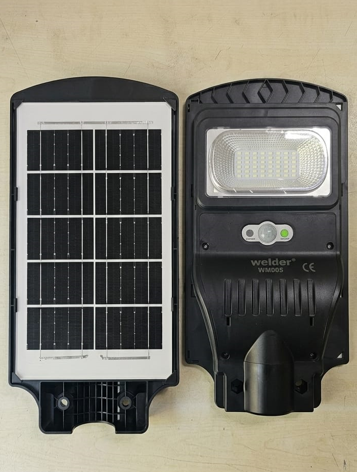 Welder 100W Solar Sokak Lambası 6500K IP65 Sensörlü Uzaktan Kumandalı Güneş Enerjili LED Aydınlatma