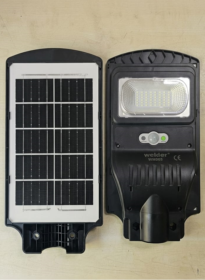 Welder 100W Solar Sokak Lambası 6500K IP65 Sensörlü Uzaktan Kumandalı Güneş Enerjili LED Aydınlatma
